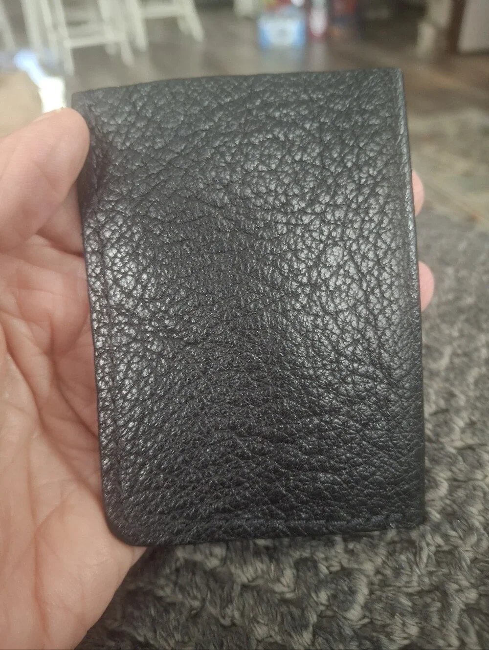 PORTLAND LEATHER Leather Black Men's Card Holder Wallet